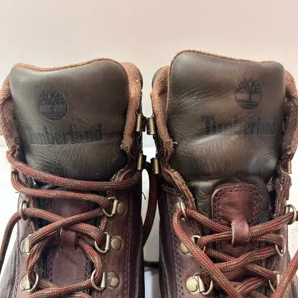 Timberland Leather Hiking Boots Brown Men’s Size 10.5 - Picture 4 of 4